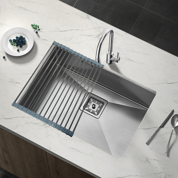 ZHILAI TENGSHUN TRADING INC MultiFunction RollUp Drying Rack Sink Sponge Holder In Sink Dish